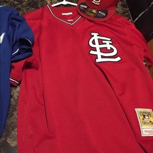 2 authentic baseball jerseys